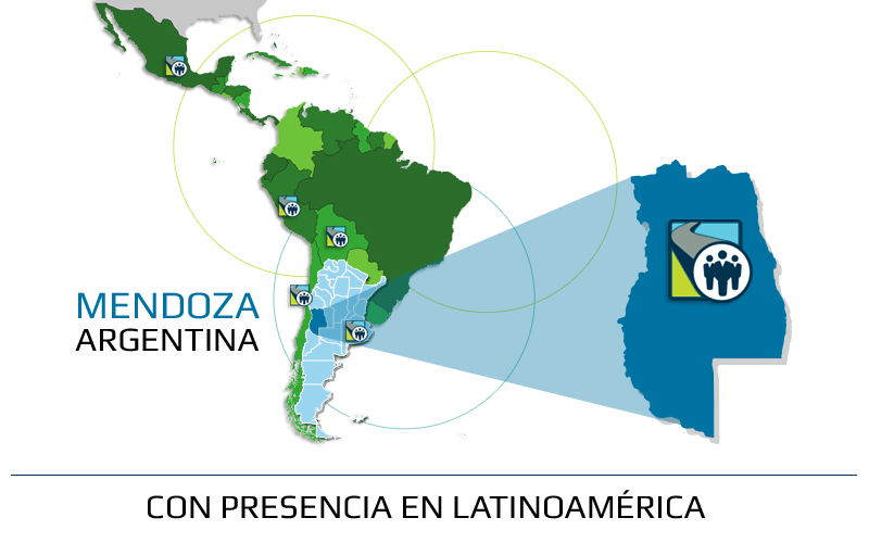 Países de Latinoamérica donde Training Argentina dictó cursos y capacitaciones.